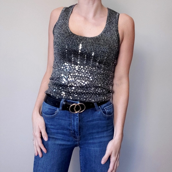 Vintage Le Chateau Sparkly Tank Top - Picture 3 of 13